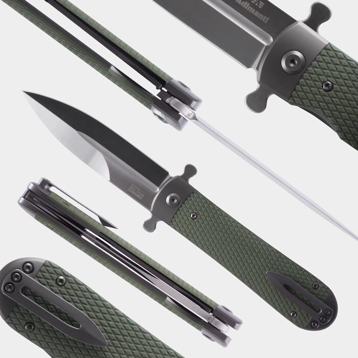 Складаний кишеньковий ніж, лезо зі сталі D2, протиковзка рукоятка G10 з кліпсою, полювання, риболовля, кемпінг, на природі, фліпер