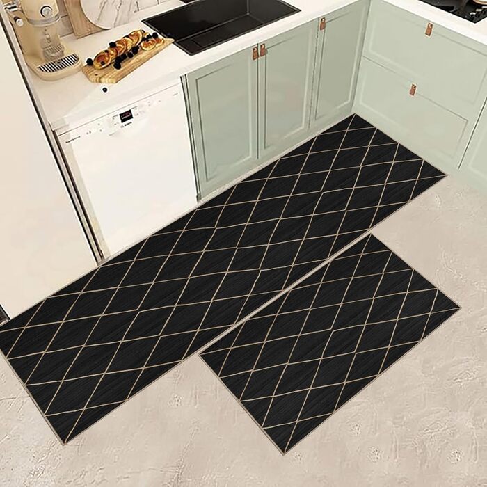 Килимок CASAVANI Kilim, 22,9 x 30,5 см, чорно-бежевий, тканий джутовий килим, для приміщень і вулиць, плоске плетіння, зони з висо