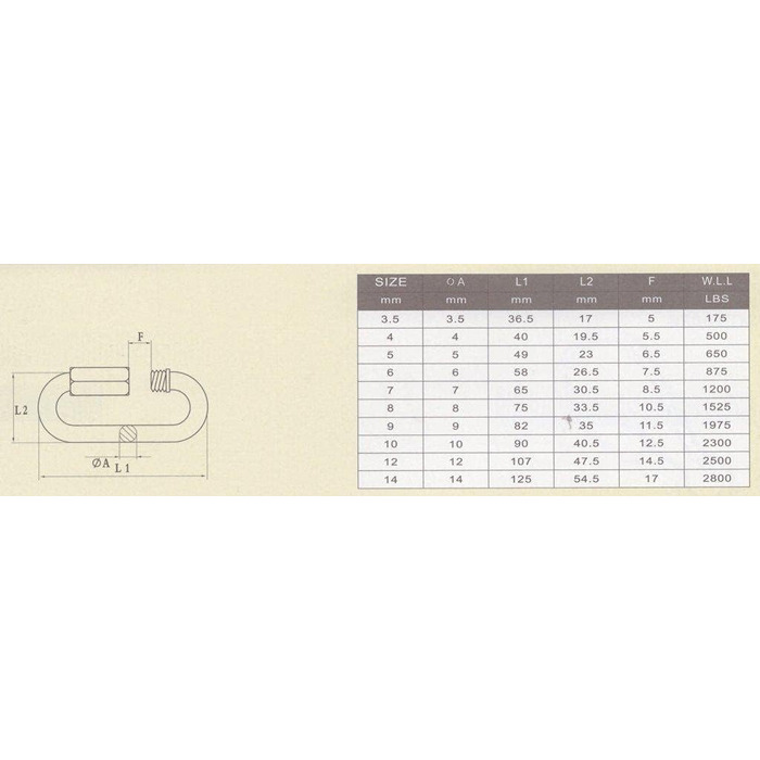 Набір з 20 ланок швидкого з&39єднання з гвинтовими ланцюгами аварійні ланки ланцюга з оцинкованої сталі, карабін із гвинтовою застібкою, міцний та довговічний, ідеально підходить для гамаків, боксерських груш, сонячних вітрил, 3 мм