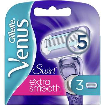 Леза для бритви Gillette Venus Extra Smooth Swirl жіночі зі зволожувачами для захисту шкіри, 3 змінних леза