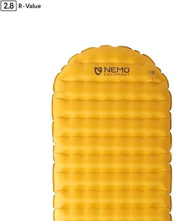 Ультралегкий утеплений килимок для сну Nemo Tensor Trail, звичайна форма, мумія (72 x 20 x 3,5)