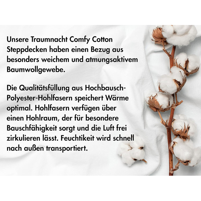 Подушка Dream Night Comfort з чохлом з чистої бавовни, сертифікована Oeko-Tex подушка з блискавкою, 80x80 см, розроблена в Німеччині 80 x 80 см 1