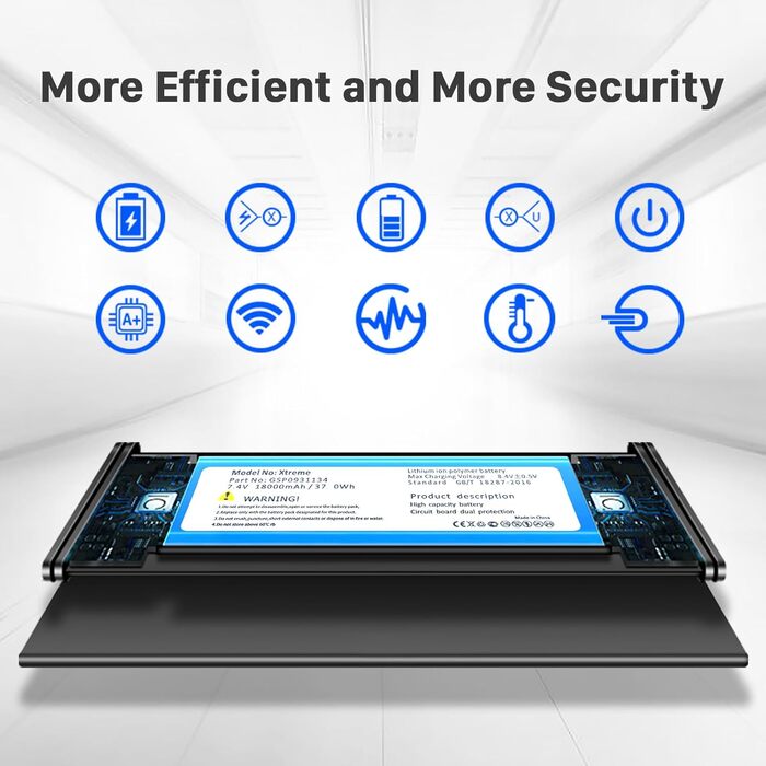 Замінний акумулятор ємністю 18000 мАг для JBL Xtreme 1, сумісний з JBL Xtreme 1, модель GSP0931134, з інструментом для встановлення