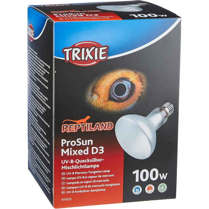 Лампа UVB, самозапуск, ø 95 130 мм, 100 Вт, 76025 ProSun Mixed D3