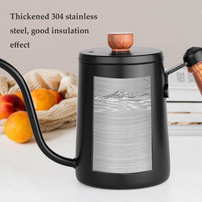 Кавник 600 мл гусяча шия кавовий чайник крапельний кавник перелити кавоварка чайник чайник гусяча шия носик для 1 2 чашок ручне за