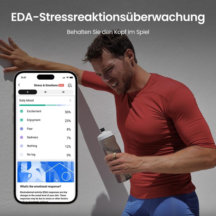 Розміру 12, розумне кільце з моніторингом сну, вимірюванням серцевого ритму, водонепроникністю 10 атм - надлегкий фітнес-трекер 3,82 г із часом роботи від батареї до 4 днів, 12-дюймовий