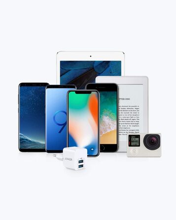 Надзвичайно компактний зарядний пристрій USB, потужність 2,5 А для iPhone XS/XS Max/XR/X / 8/7 / 6 / Plus, iPad Pro/Air 2 / Mini 4