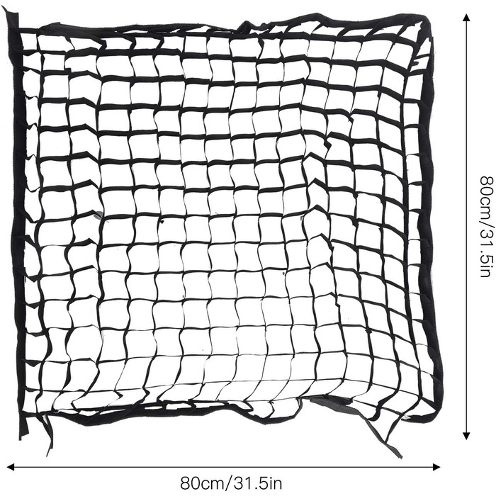 Стільникова сітка Softbox, 80x80 см, для спеціальних портретів, знімків продуктів з Velcro підкладкою для фотозйомки