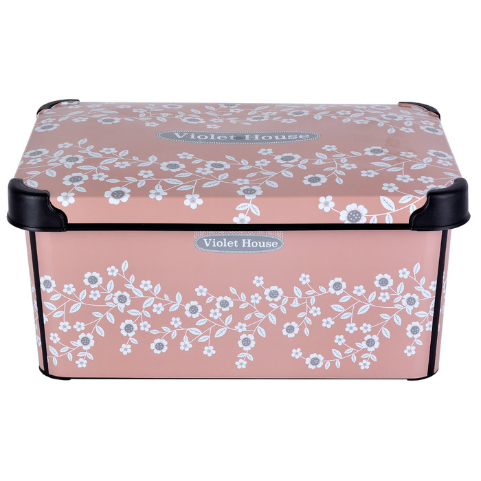 Контейнер Violet House 0647 Decor Pink Flowers 10 л (6822858)