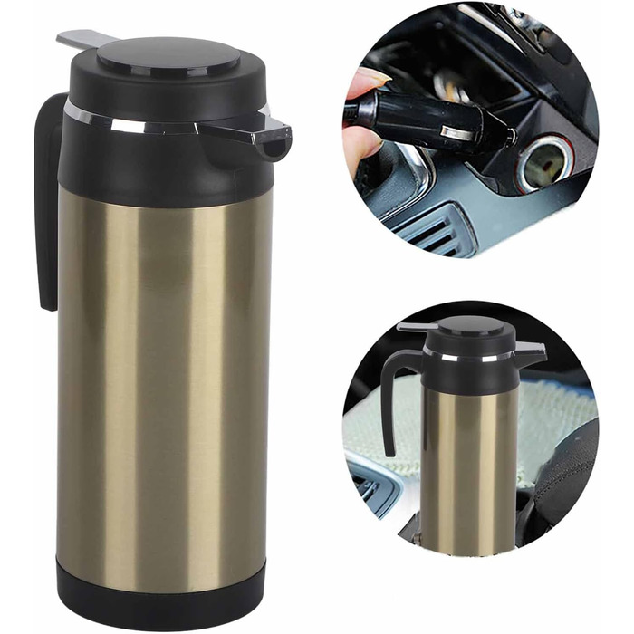 Вольт подорожній чайник чайник 12 вольт для автомобіля, 24 вольт 1 л з нержавіючої сталі електричний 12 вольт чайник автомобіль ва