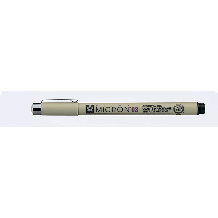 Ручки Яскрава Біла Sakura Pigma Micron Black, 03,05,1 мм, 3