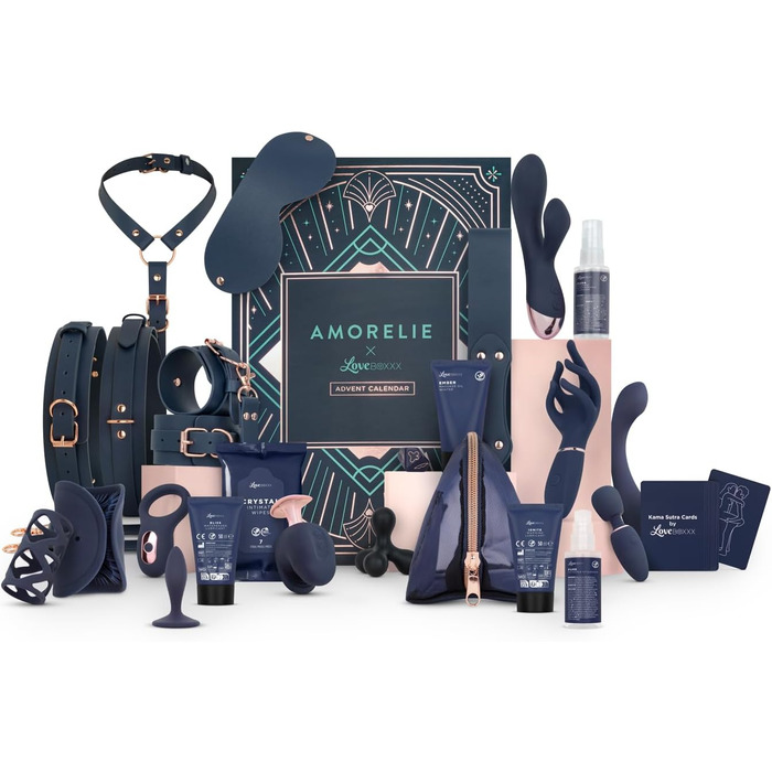 Еротичний адвент-календар AMORELIE Original 2025, 24 інтимні сюрпризи для пар