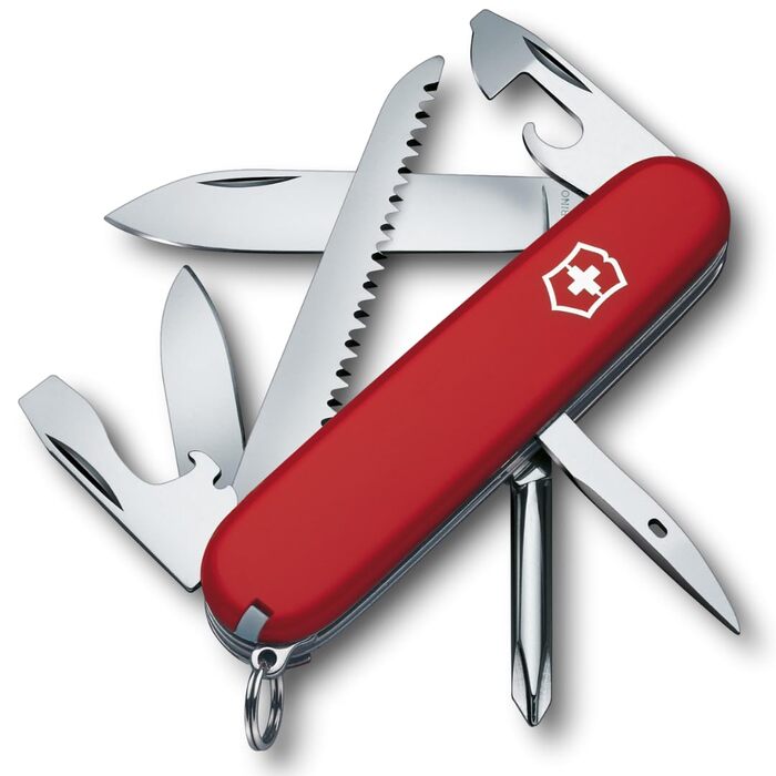 Швейцарський армійський ніж Victorinox Hiker, мультитул, 13 функцій, лезо, консервний ніж, викрутка (одинарна)