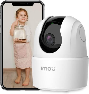 2K Indoor Surveillance Camera Wi-Fi Camera Indoor Surveillance 360 for Pet Baby Monitor with AI Person Detection, Automatic Tracking, Night Vision, Two-Way Audio, Siren, Works with Alexa, 2K Indoor Surveillance Camera Wi-Fi Camera Indoor Surveillance 360 