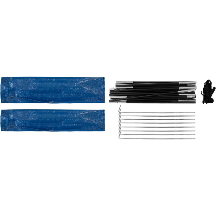 Пляжний навіс Lido із захистом від ультрафіолету 40, приблизно 2,7 x 1,2 x 1,2 м, легкий та компактний для транспортування, ідеально підходить для пляжу, відкритого басейну, саду та відпустки, зелений, 40321 -