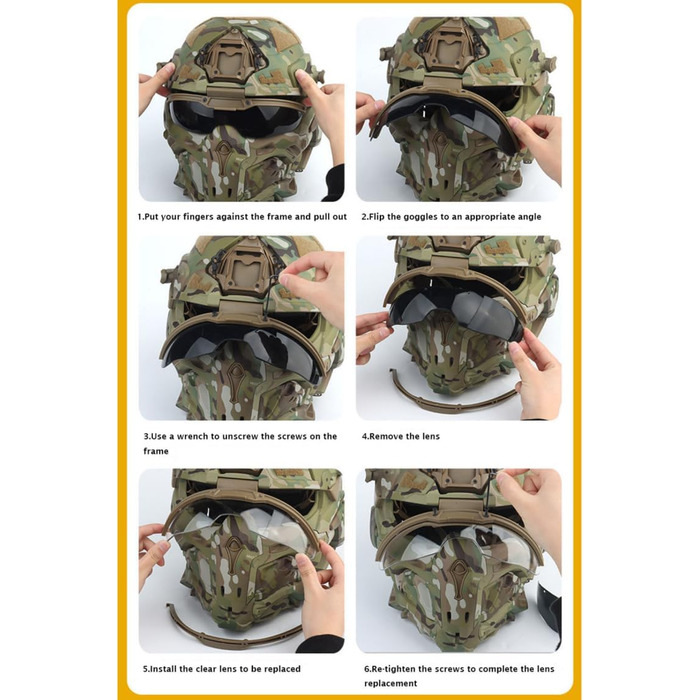 Тактичний шолом для страйкболу, вбудована гарнітура, вентилятор із захистом від запотівання, штормовий шолом, знімна маска, пейнтбольний спорядження, спорядження для страйкболу, захисний шолом BCP