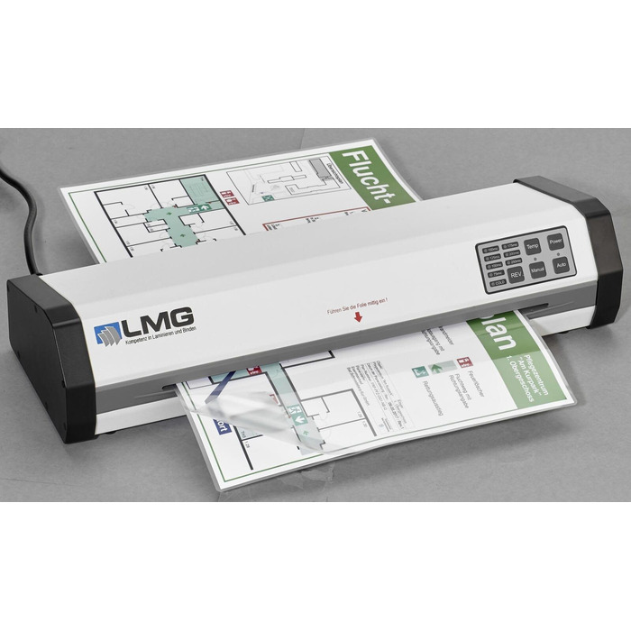 Переможець тесту ламінатор DIN A3, повністю автоматичний, визначення товщини плівки, 50 секунд, до 250 мікрон, холодне та гаряче ламінування, ламінатор