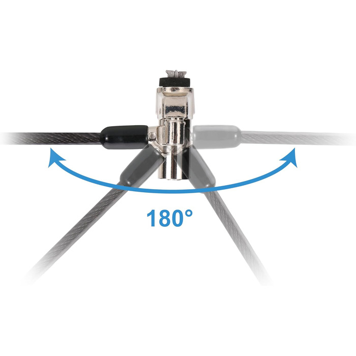 Замок для ноутбука з ключем, нано-слот, кабель 1,8 м, 02BN