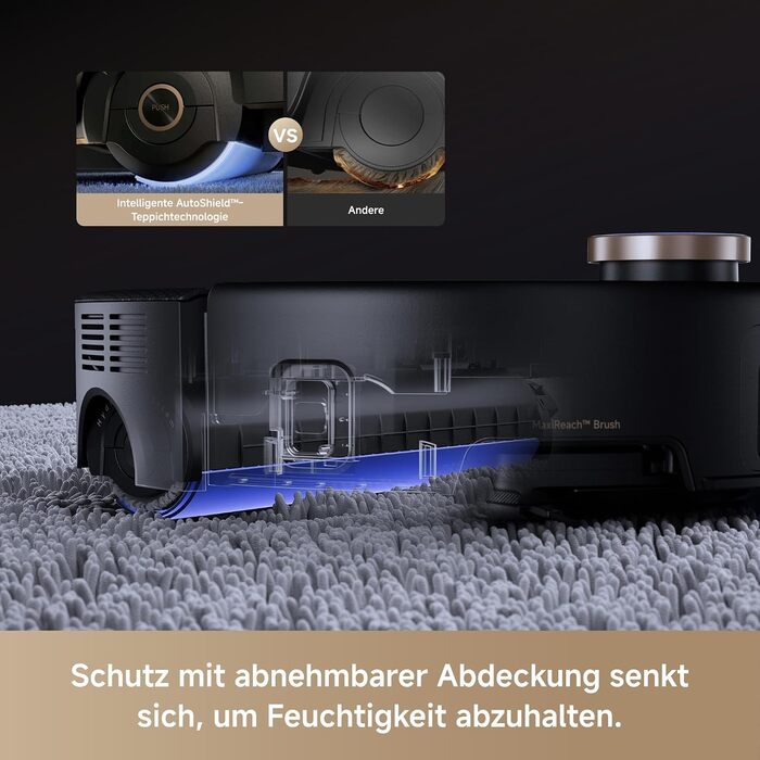 Комплект MOVA Z60 Ultra Roller з функцією HydroForce-Wischen та AutoShield-Tech, чорний