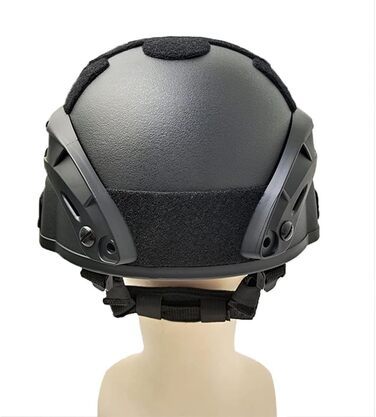 Тактичний шолом, військовий стиль, захисний шолом для страйкболу, пейнтболу, активного відпочинку, гірського велосипеда, велоспорту, CQB - чорний