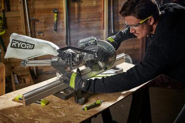 Акумуляторна торцювальна пила RYOBI 18 В ONE RMS18190-0 (діаметр пиляльного диска 190 мм, діаметр отвору 30 мм, кількість обертів