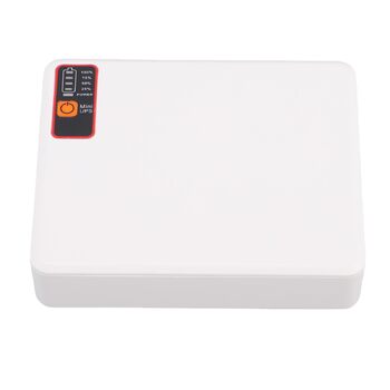 МАг для роутера/модема Джерело безперебійного живлення з USB Type-C та DC-роз'ємами для підтримки мережевого з'єднання під час відключень електроенергії, EU-штекер, 15600