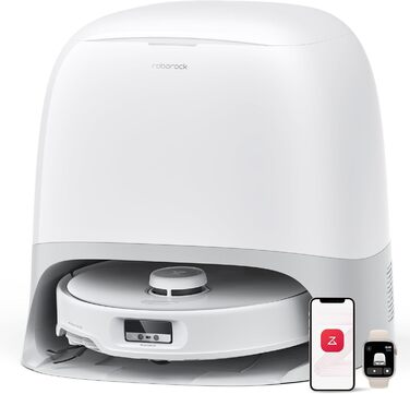 Робот-пилосос roborock Qrevo Curv з функцією миття підлоги та підйомною шваброю, подвійна система проти сплутування, шасі AdaptiLi