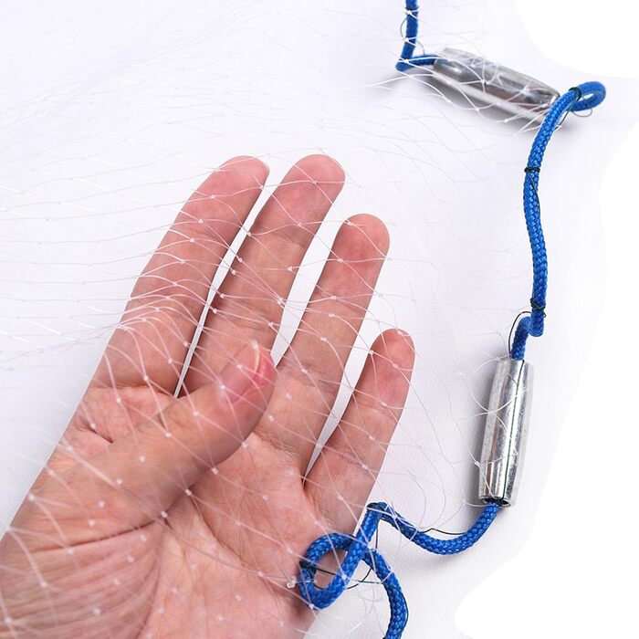 Рибальська сітка, кастова сітка для риболовлі, монофільні рибальські сітки ручного лиття, сітка для морської риболовлі для озер та річок, діаметри 1,8 м/2,4 м/3,0 м/3,6 м/4,2 м/4,8 м/5,4 м/6,0 м/6,6 м/7,2 м, діаметр 2,4 м