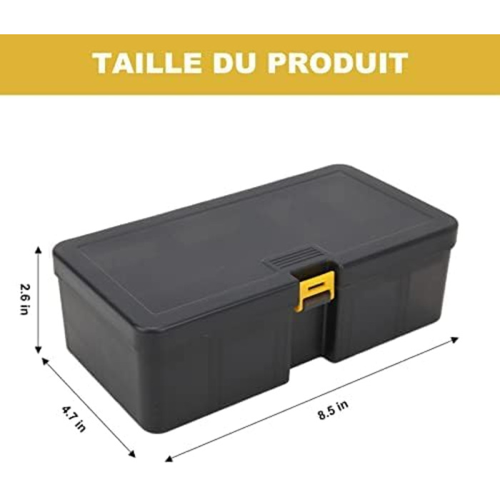 Пластикова коробка для приманки великої місткості, двошарова коробка для приманки, рибальська коробка зі знімним відділенням, багатофункціональний футляр для зберігання рибальських аксесуарів, міцна та довговічна, k