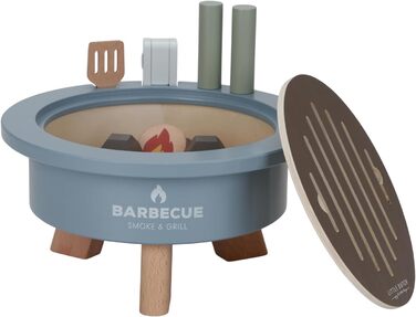 Набір для барбекю Little Dutch 8021 FSC Wood BBQ 34 шт. и - синій