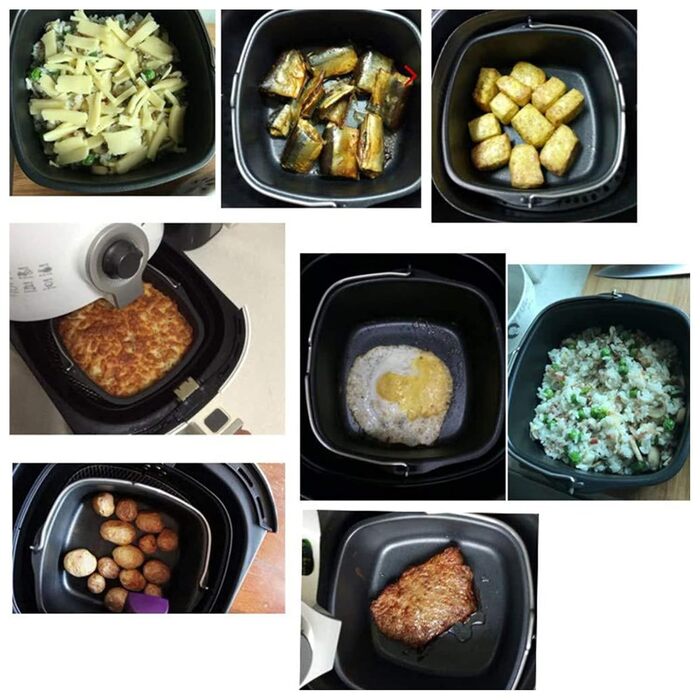 Форма для фритюрниці, форма для випічки, форма для торта, аксесуари для фритюрниці, форма для торта, кошик для випічки хліба, бочка для торта, фритюрниця для HD9925, HD9860, HD9905, 01 (22см)