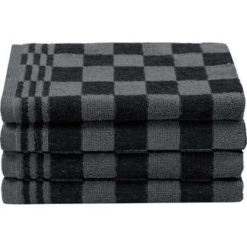 Набір з 4 бавовняних кухонних рушників розміром 50x50 см - добре поглинають вологу та зносостійкі - можна прати при температурі до