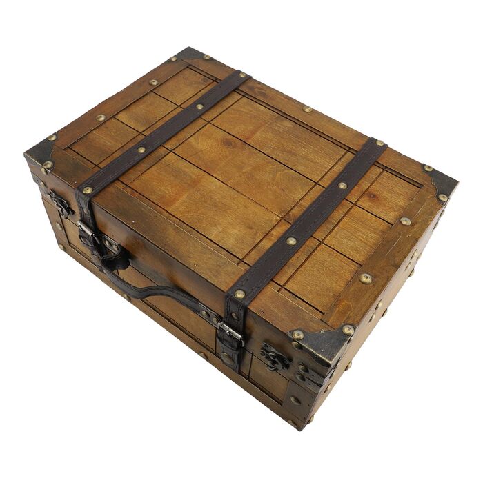Декоративна скринька для зберігання Taidda у вінтажному ретро-стилі з дерева для організації дому, прикраса журнального столика
