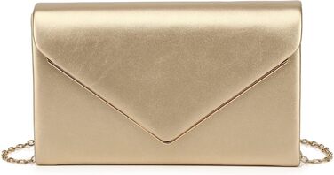 Елегантна клатч-конверт Labair з екошкіри для жінок вечірня сумочка на весілля, урочисті події. Золотий колір