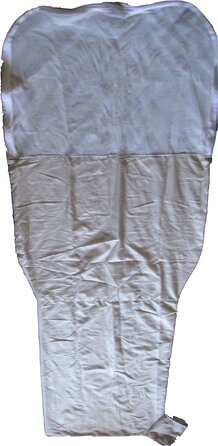 Тропічний спальний мішок з інтегрованою москітною сіткою LLI Ультралегкий спальний мішок для подорожей та трекінгу, просочена сітка, 2-шаровий, для сафарі, тропіків та районів, схильних до появи комарів, тропічний бежевий XXL