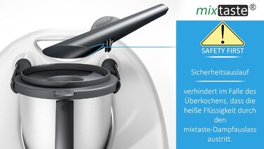 Паровий дивертор mixtaste сумісний з Thermomix TM5, TM6, TM Friend, із захищеним захистом від переливу, насадкою для відхилення пари, аксесуарами, каміном, захистом меблів, витяжкою
