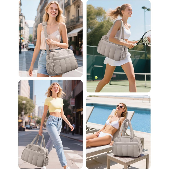 Дорожня сумка oscaurt, спортивна сумка, велика сумка для вихідних, ручна поклажа з косметички, дорожня сумка, сумка для лікарні, для народження, фітнесу, роботи, верблюжої шкіри