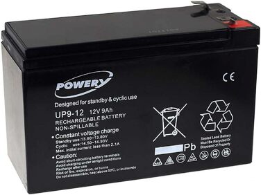 Батарея battery-net blei-gel для USV APC Smart-UPS 750 9Ah 12V (також замінює 7,2Ah / 7Ah), 12V, свинцево-кислотна