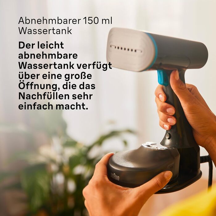 Паровий випрямляч Braun QuickStyle 5 GS5031BL, технологія Dual FreeGlide 3D, технологія FastSteam, відпарювач, пара 25 г / хв, рез