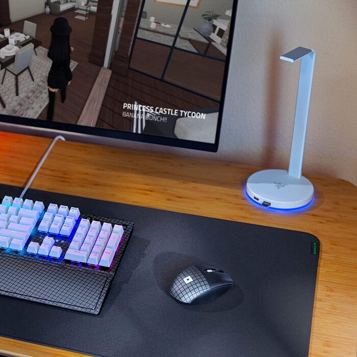 Мобільна бездротова ігрова миша з часом автономної роботи до 950 годин (ультралегкий дизайн, HyperSpeed Wireless & Bluetooth, меха