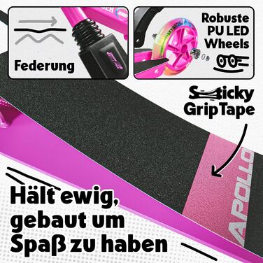 Міський самокат Apollo Skyracer зі світлодіодним підсвічуванням коліс самокат для дітей 6 років міський самокат з підвіскою самока