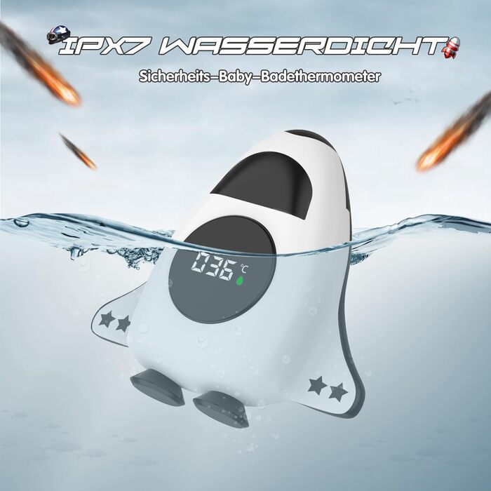 Дитячий термометр для ванни для новонароджених Цифрові термометри для ванн Дитячий термометр для ванни з візуальним сигналом Дитяч