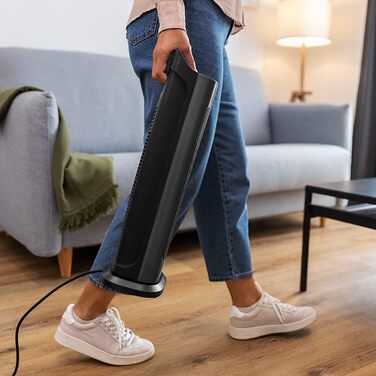 Керамічний обігрівач Cecotec ReadyWarm 6800 Ceramic Sky Smart. Керамічний обігрівач потужністю 2000 Вт з пультом дистанційного керування, світлодіодним дисплеєм, вибором температури, таймером, коливаннями, 3 режимами роботи, двигуном постійного струму, пу