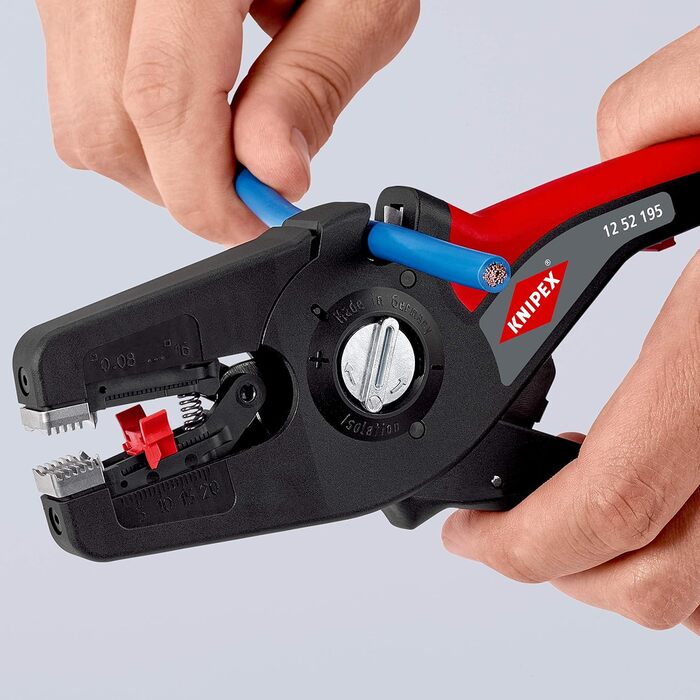 Автоматичні стрипери KNIPEX PreciStrip16, 12 52 195 SB, 0,08 - 16 мм, в блістерній упаковці
