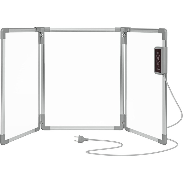 Складана алюмінієва нагрівальна панель Mi-Heat 53x108 см, інфрачервоний настільний обігрівач, 350 Вт, до 80C, нагрівальна стіна для офісу, домашнього офісу, робочого місця, касових апаратів, стійки реєстрації