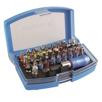 Набір біт з бітотримачем, 32 шт. HOEGERT SL/PH/PZ/TORX/HEX (HT1S400)