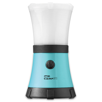 Ліхтар для кемпінгу LiteXpress CAMP 51, плавучий та водонепроникний до 1 м, IPX7, 1 високопродуктивний світлодіод Nichia, до 200 люмен ANSI FL1, пластиковий корпус, синій, LXL91100BB