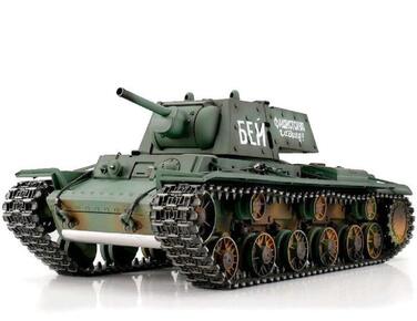 Радіокерований танк KV-1 1/16 з металевими гусеницями, BBIR, 2.4GHz, Heng Long Torro Edition