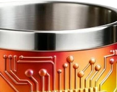 Класні кавові кружки для чоловіків стильна технологія у формі електронного чіпа оригінальні для коктейлів, дорожні кавові кружки для походів, риболовлі, пікніків, вечірок, дому, пива, чаю, води