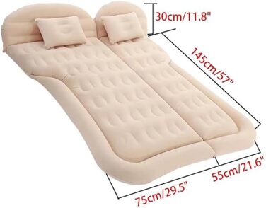 Автомобільний матрац для Mazda CX-60, надувний матрац для автомобіля, надувне ліжко для автомобіля, бежевий, звичайний бежевий